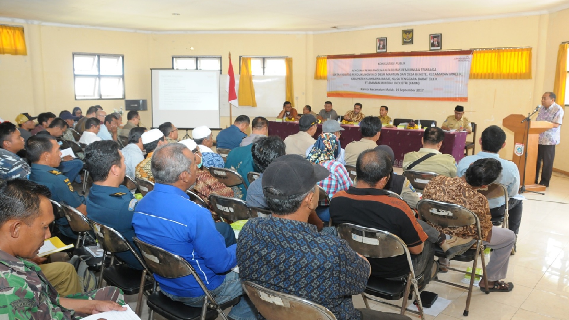 Konsultasi Publik Rencana pembangunan smelter PT Amman Mineral Industri